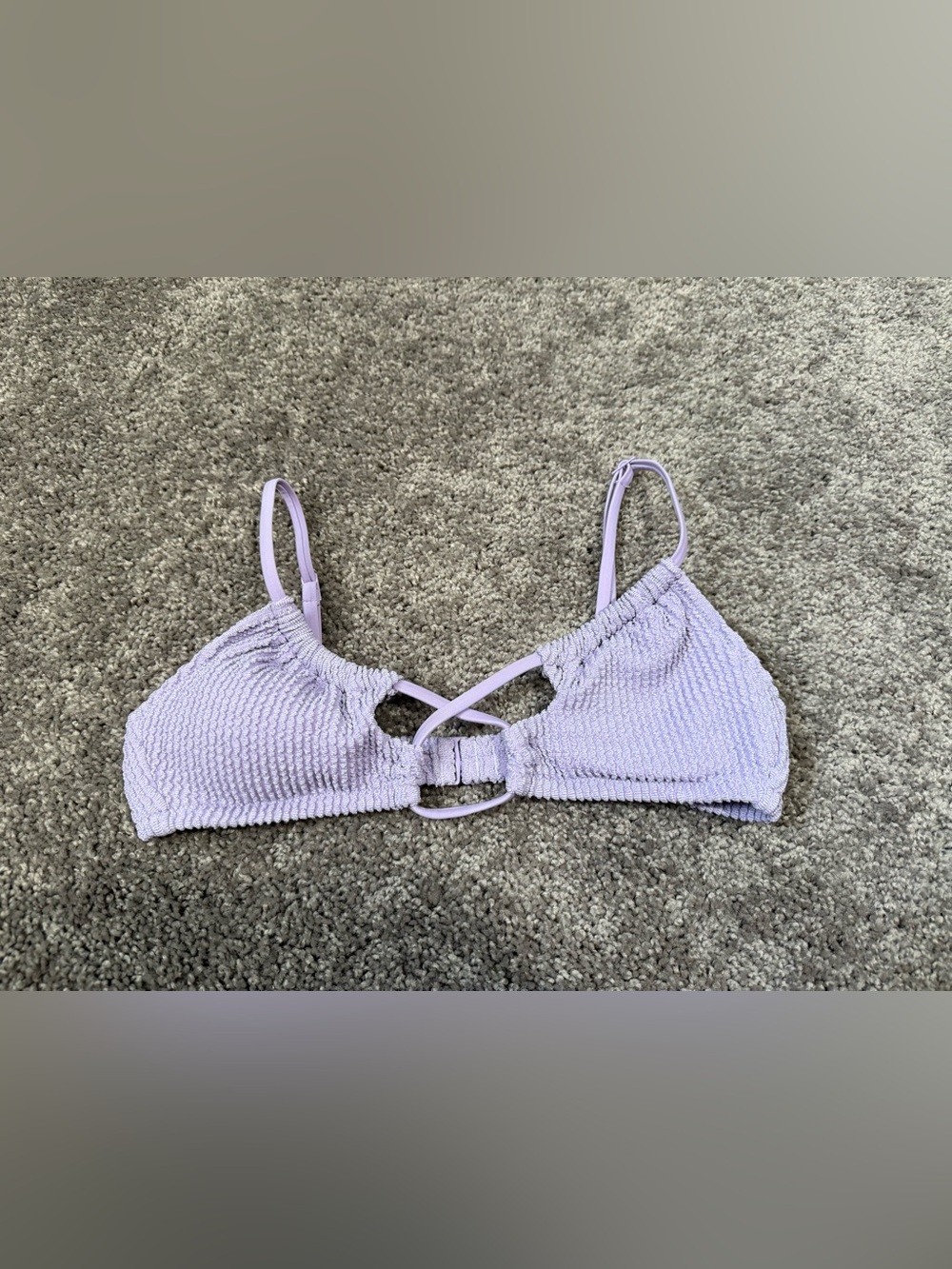 Aerie Lilac bikini scoop top, TOP ONLY Size XS #swimwear #summer
